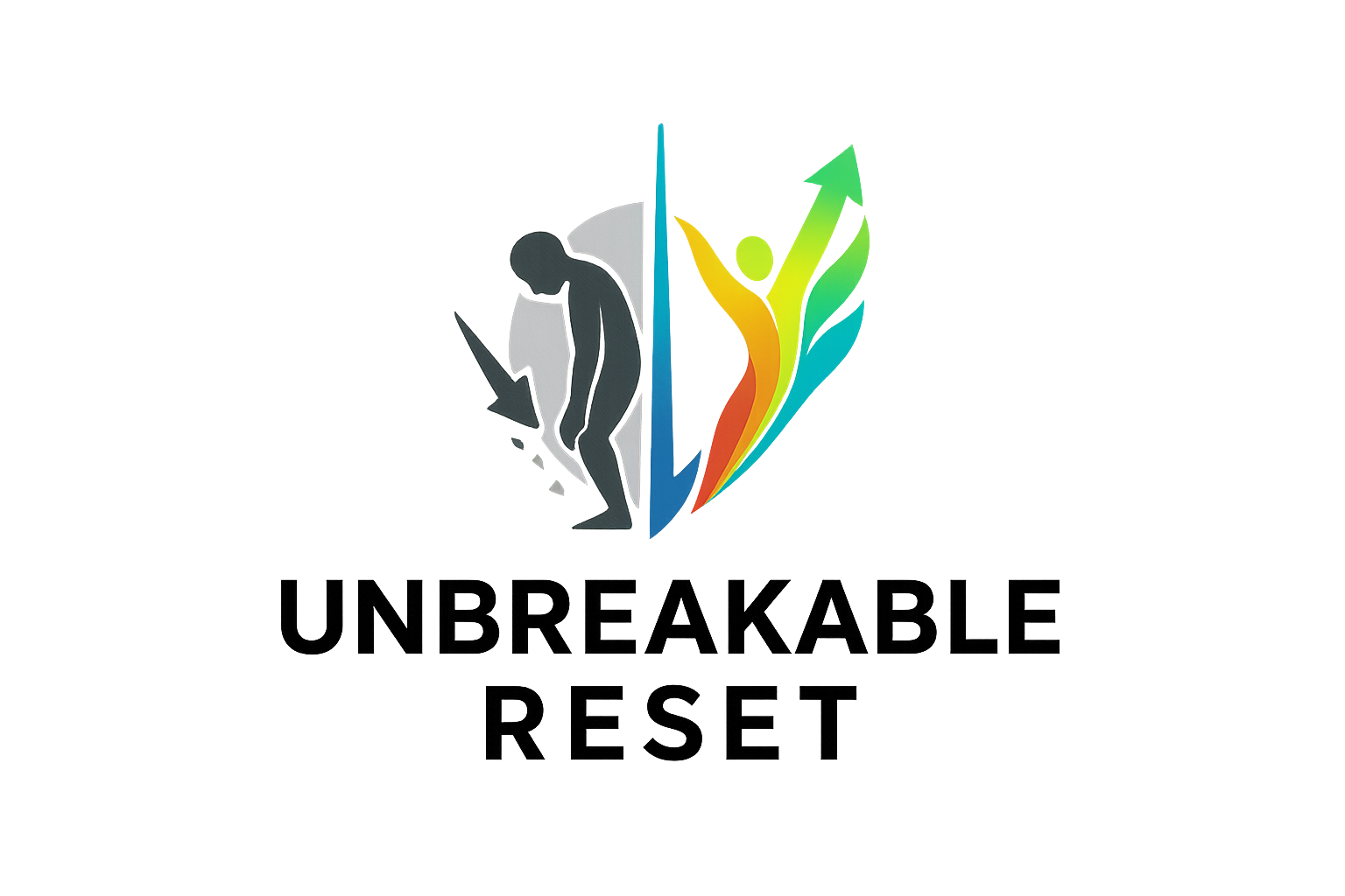 Change logo for person who level up from unhealthy life to healthier life